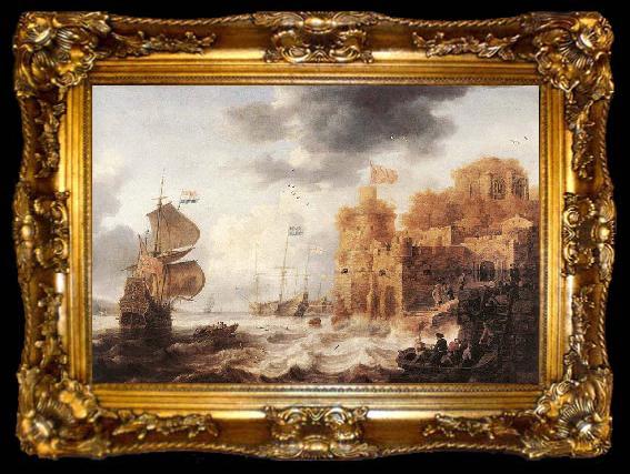 framed  PEETERS, Bonaventura the Elder An Oriental Harbour, ta009-2